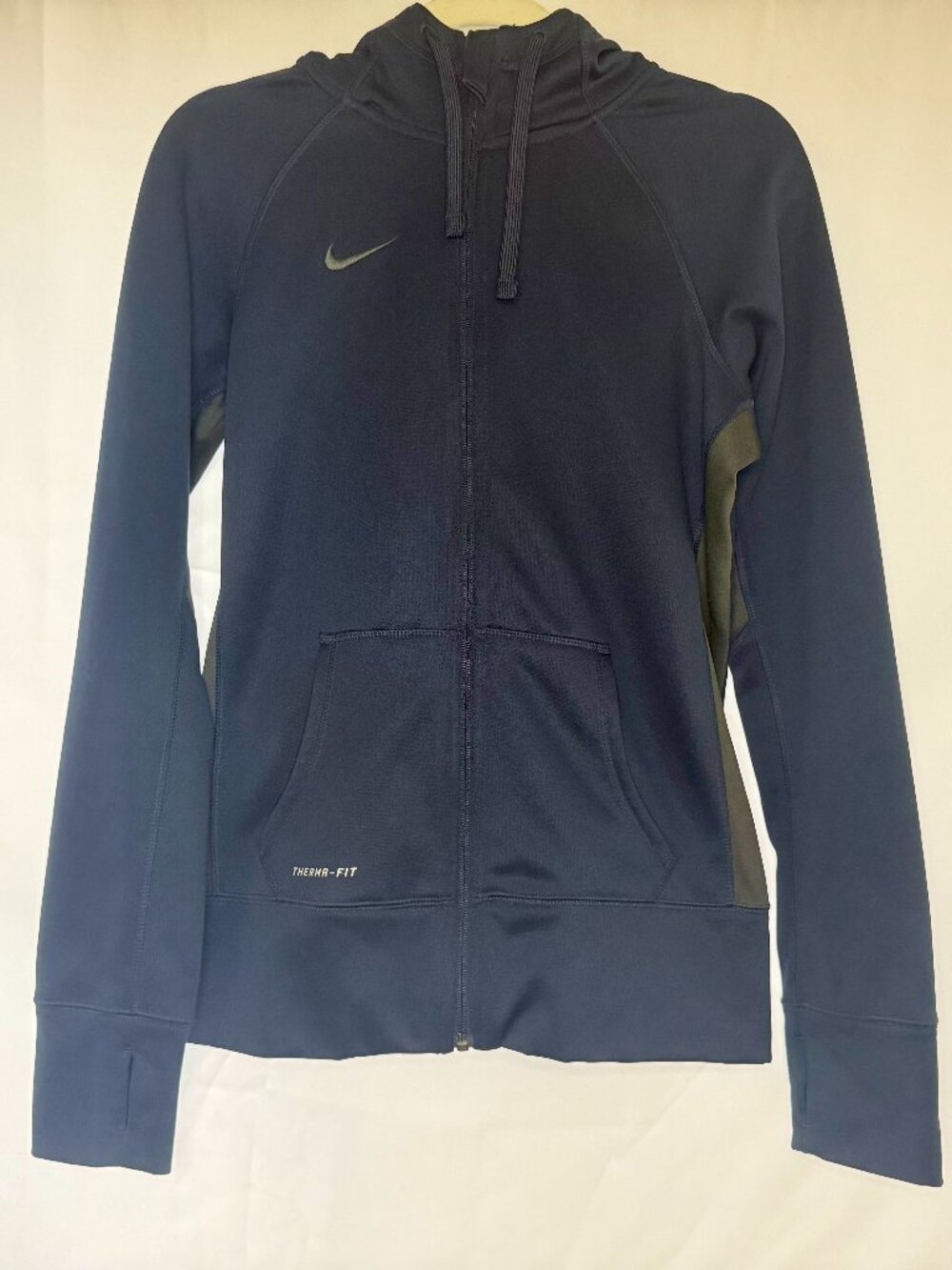Nike Therma-FIT Hoodie Full Zip Blue Athletic Jacket Size S